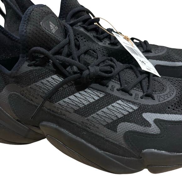 adidas Men’s SM Impact FLX All Black Football Training Performance Shoes 16 NEW main image 5